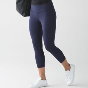 Lululemon Align Crop 19" Deep Indigo Blue Size 6